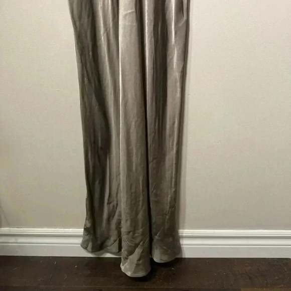 Zara satin ruched maxi  gown S - Picture 6 of 9